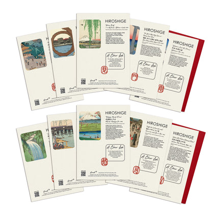 Hiroshige Japanese Ukiyo-e Greeting Cards – Set of 10