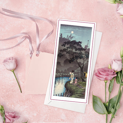 Set of 10 Japanese Ukiyo-e Greeting Cards – Long Format for Birthday, Anniversary & More