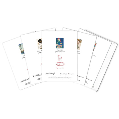 Japanese Ukiyo-e Greeting Cards – Set of 10 | Hokusai, Hiroshige, Haiku Art Cards for All Occasions