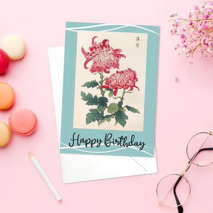 Japanese Ukiyo-e Birthday Cards – Set of 10 | Hiroshige, Kuniyoshi, Geisha, Samurai, Flowers
