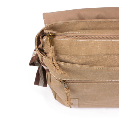 Japanese Ray Gun Canvas Messenger Bag – Retro Vintage Style Shoulder Bag