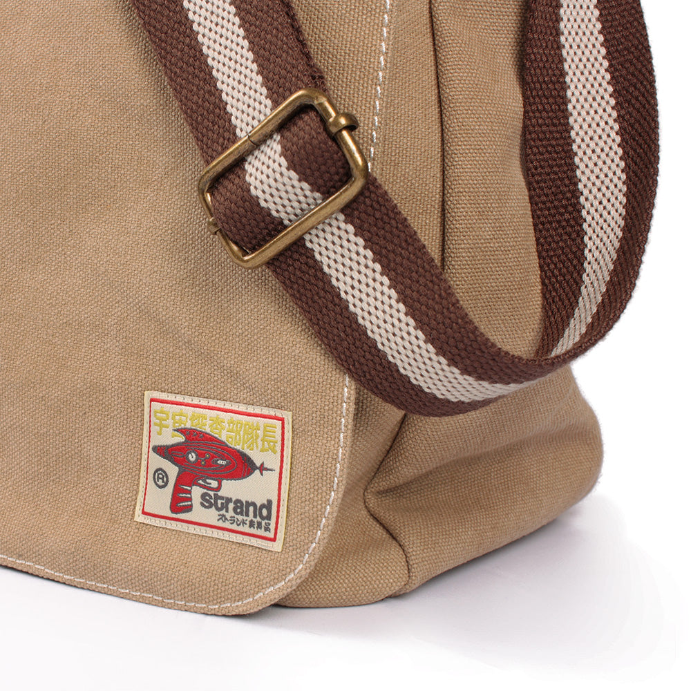 Japanese Ray Gun Canvas Messenger Bag – Retro Vintage Style Shoulder Bag