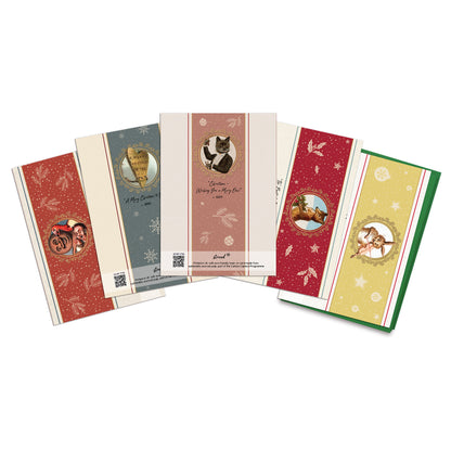 Weird Victorian Christmas Cards  – Set of 5 | Collection 1