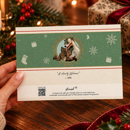 A Hearty Welcome! – Victorian Christmas Card