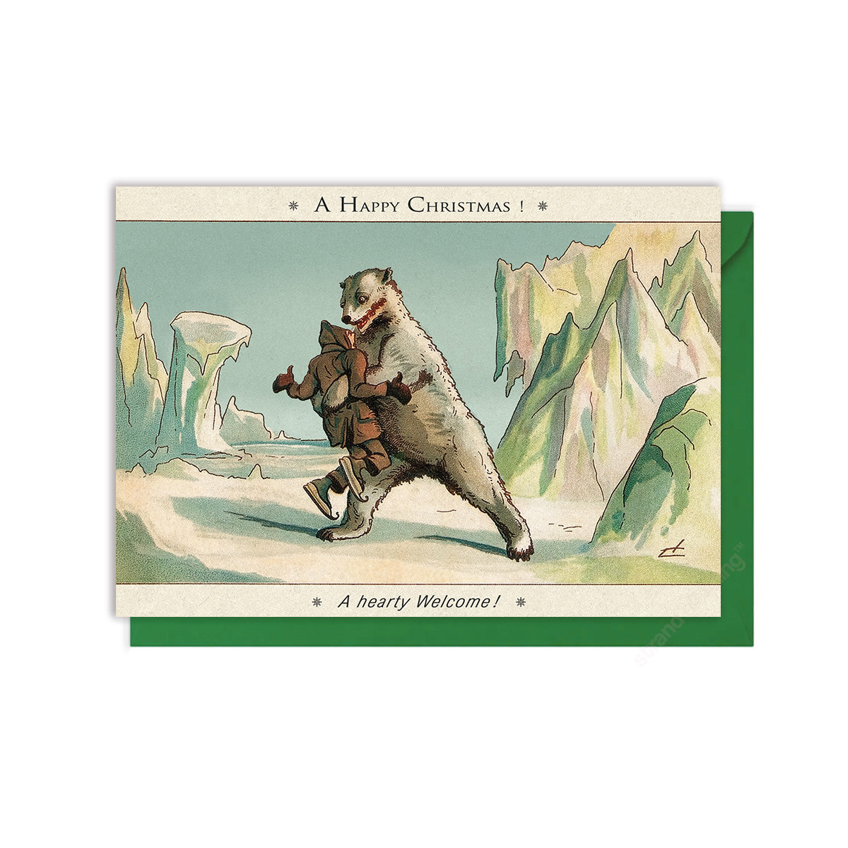 A Hearty Welcome! – Victorian Christmas Card
