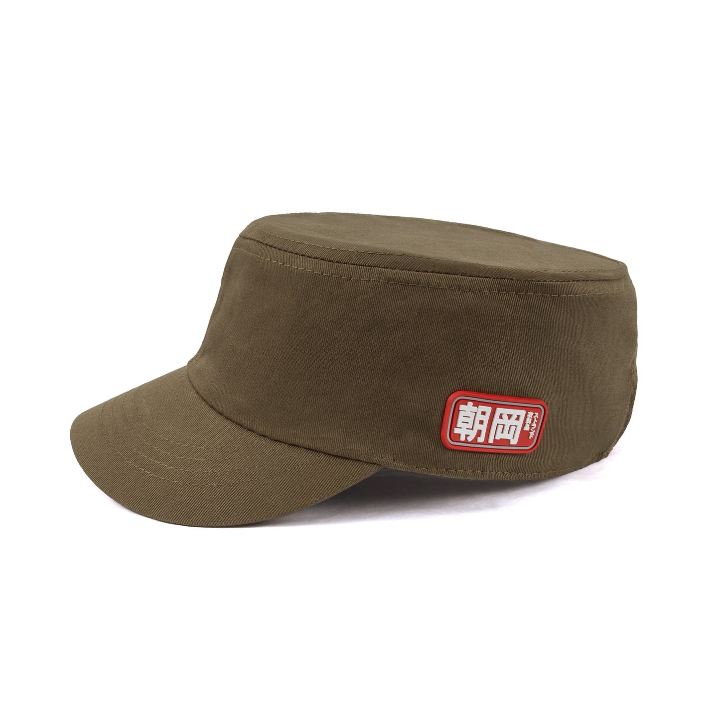 Army Cadet Cap with Japanese Vinyl Applique - Khaki Colour