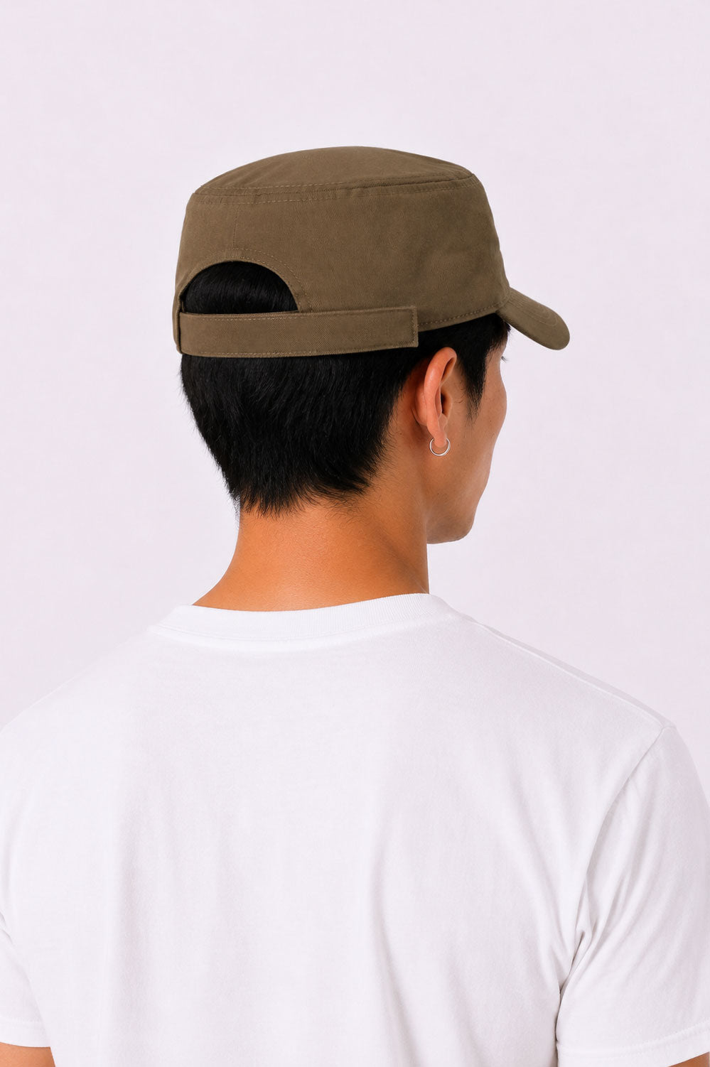 Army Cadet Cap with Japanese Vinyl Applique - Khaki Colour