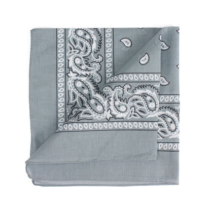 Set of 3 Bandanas – Retro Sea Blue, Black & Burgundy Paisley Print