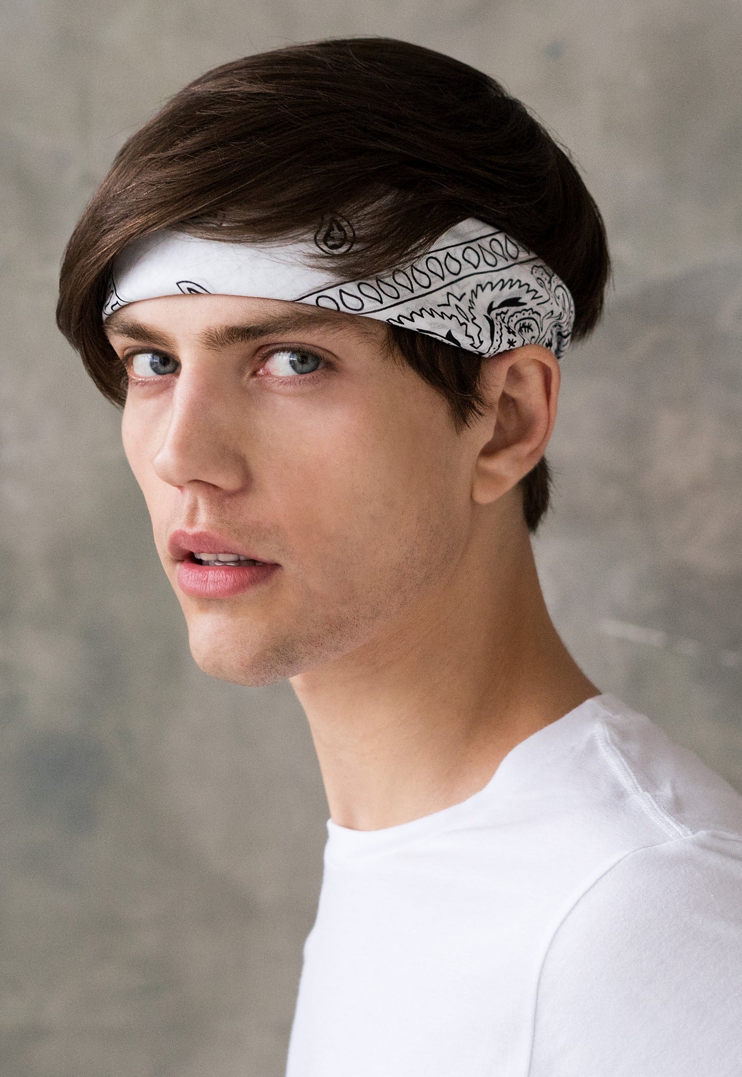 Set of 3 Bandanas – Classic Red, Black & White Paisley Print