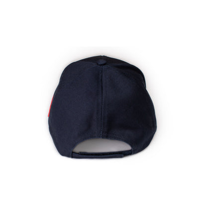Baseball Cap with Japanese Vinyl Applique - Classic Navy Blue