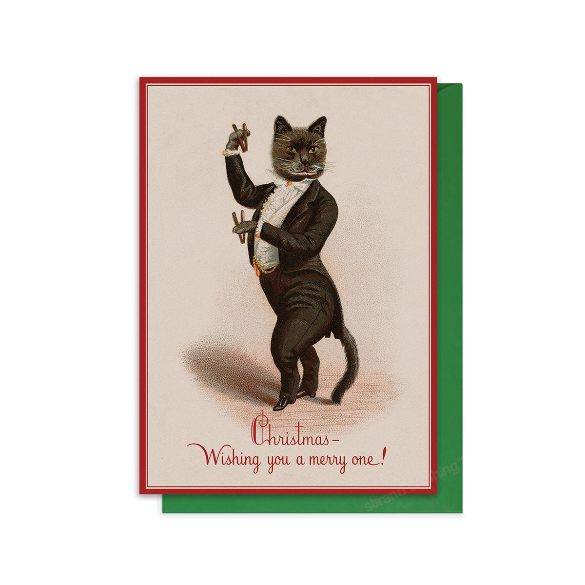 Christmas – Wishing You a Merry One! – Victorian Christmas Card