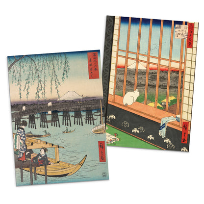 Hiroshige Japanese Ukiyo-e Greeting Cards – Set of 5 | Collection 1