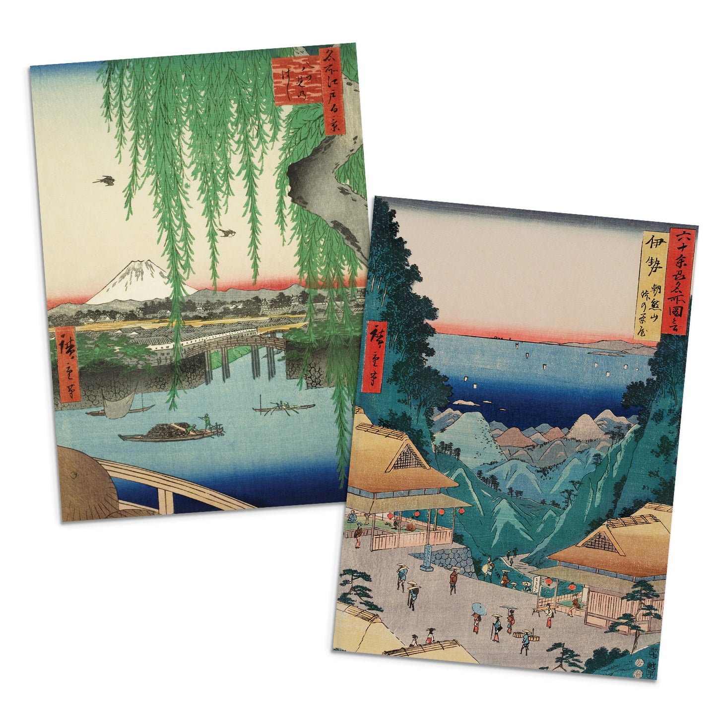 Hiroshige Japanese Ukiyo-e Greeting Cards – Set of 10