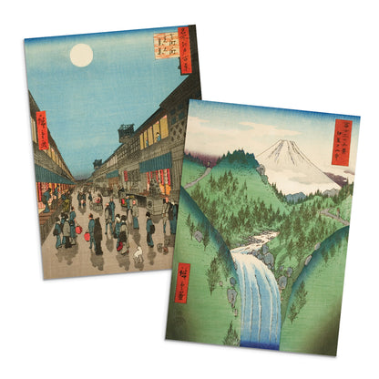 Hiroshige Japanese Ukiyo-e Greeting Cards – Set of 10