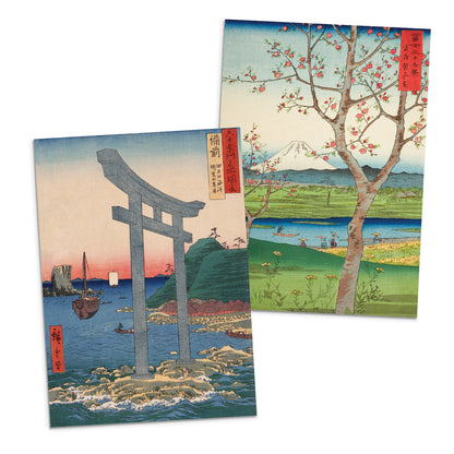 Hiroshige Japanese Ukiyo-e Greeting Cards – Set of 10