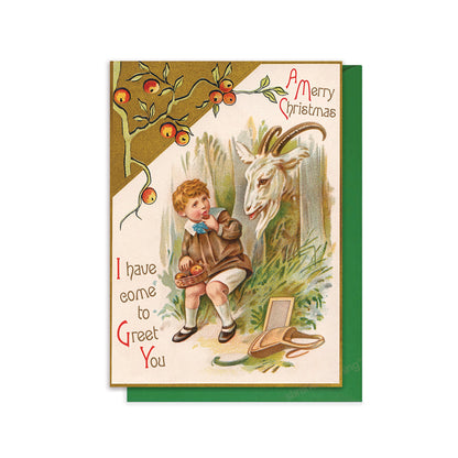 I Have Come to Greet You – Victorian Christmas Card