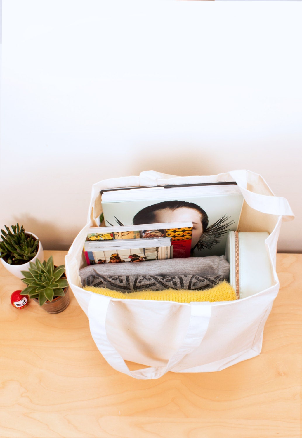 Keep It Vinyl Tote – Cotton Canvas Tote Shopper Bag Screen Printed Eco Friendly Market Bag LP Turntable Record Player Bass Deck Decks