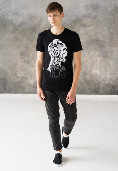 Drum and Bass Head T Shirt - Robot DJ Synthesizer & Bass Neurofunk Jungle Massive Producer Junglist Dubstep Mens Womens Graphic Printed Tee