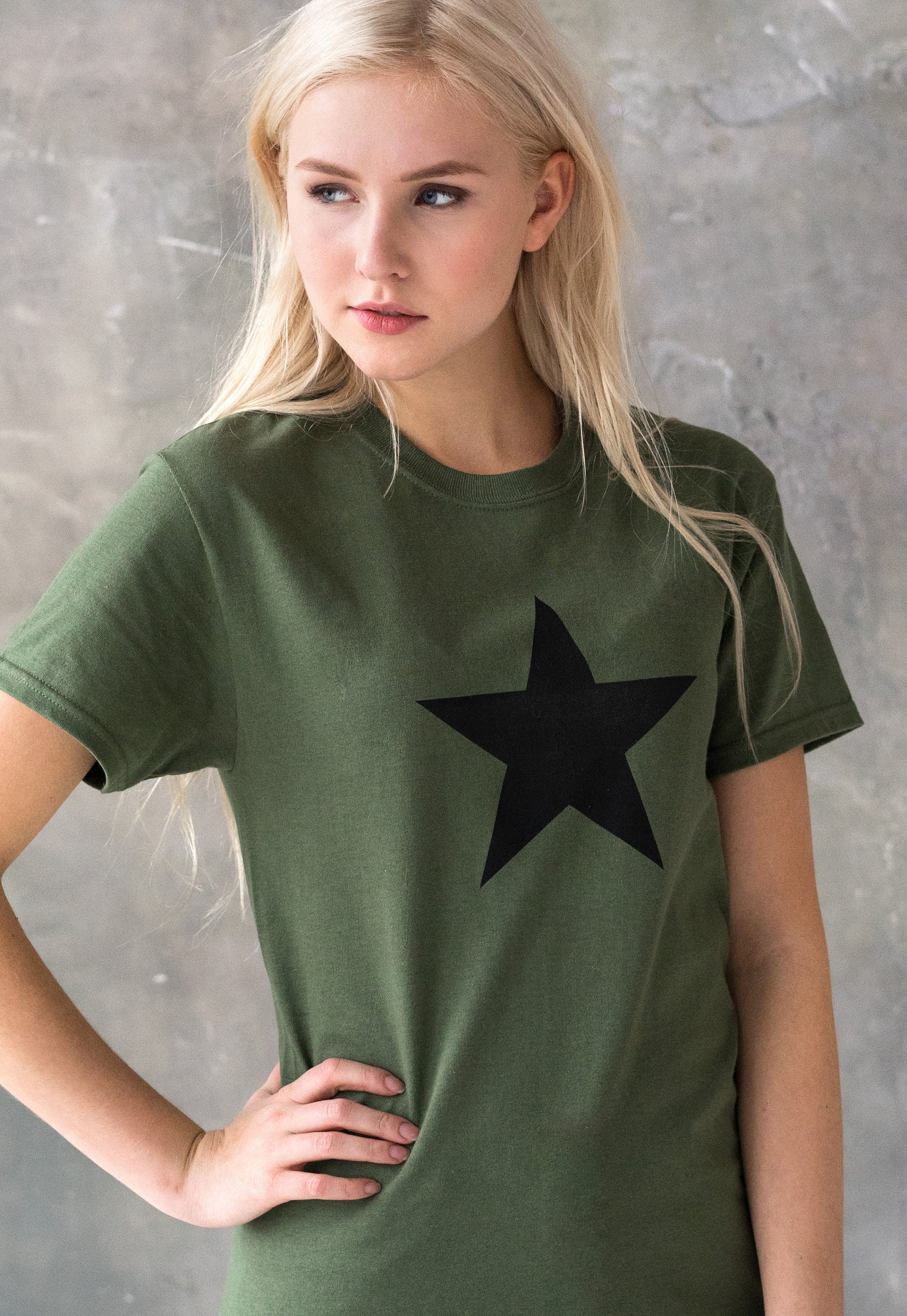 Black Star T Shirt Minimalist Abstract Geometric Streetwear Skater Urban Gym Fashion Retro Vintage Mens Womens Graphic Printed Cotton Tee