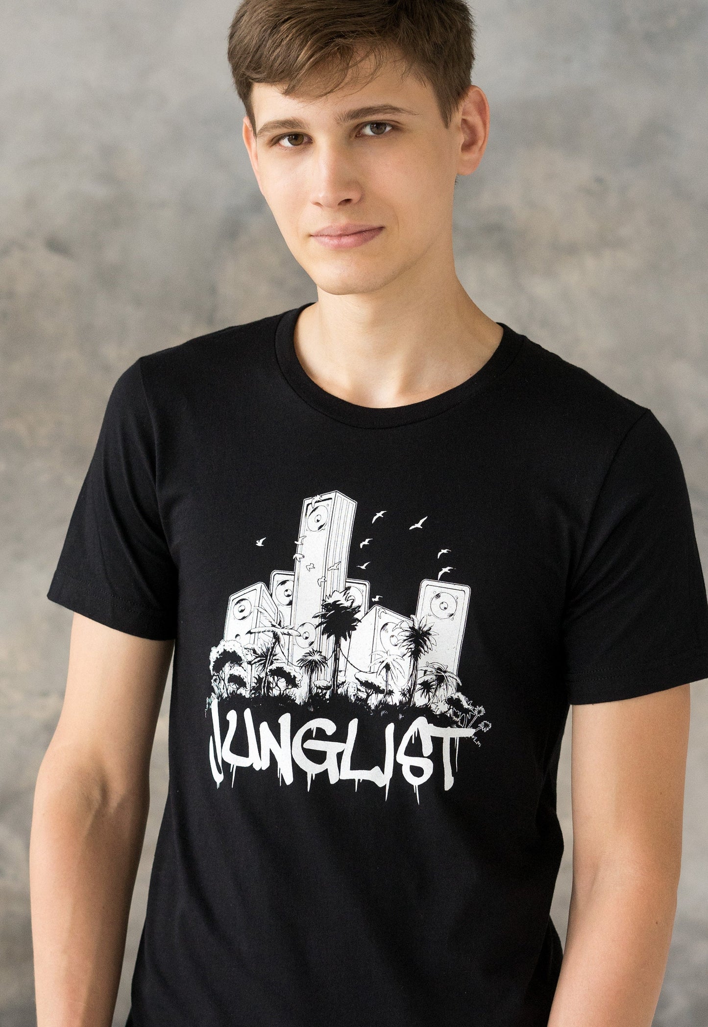 Junglist Sound System T Shirt Jungle Massive Drum and Bass DJ Synth Synthesizer Neurofunk Producer Dubstep Graphic Printed Tee Top
