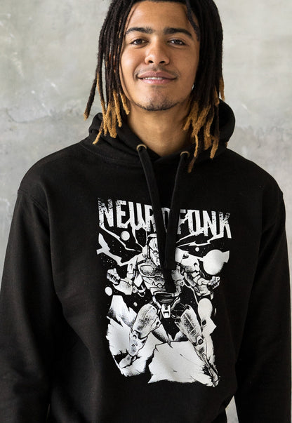 Neurofunk Destruction Hoodie Drum and Bass Robot DJ Synthesizer & Synth DnB Music Producer Junglist Dubstep Sweatshirt Printed Hooded Top