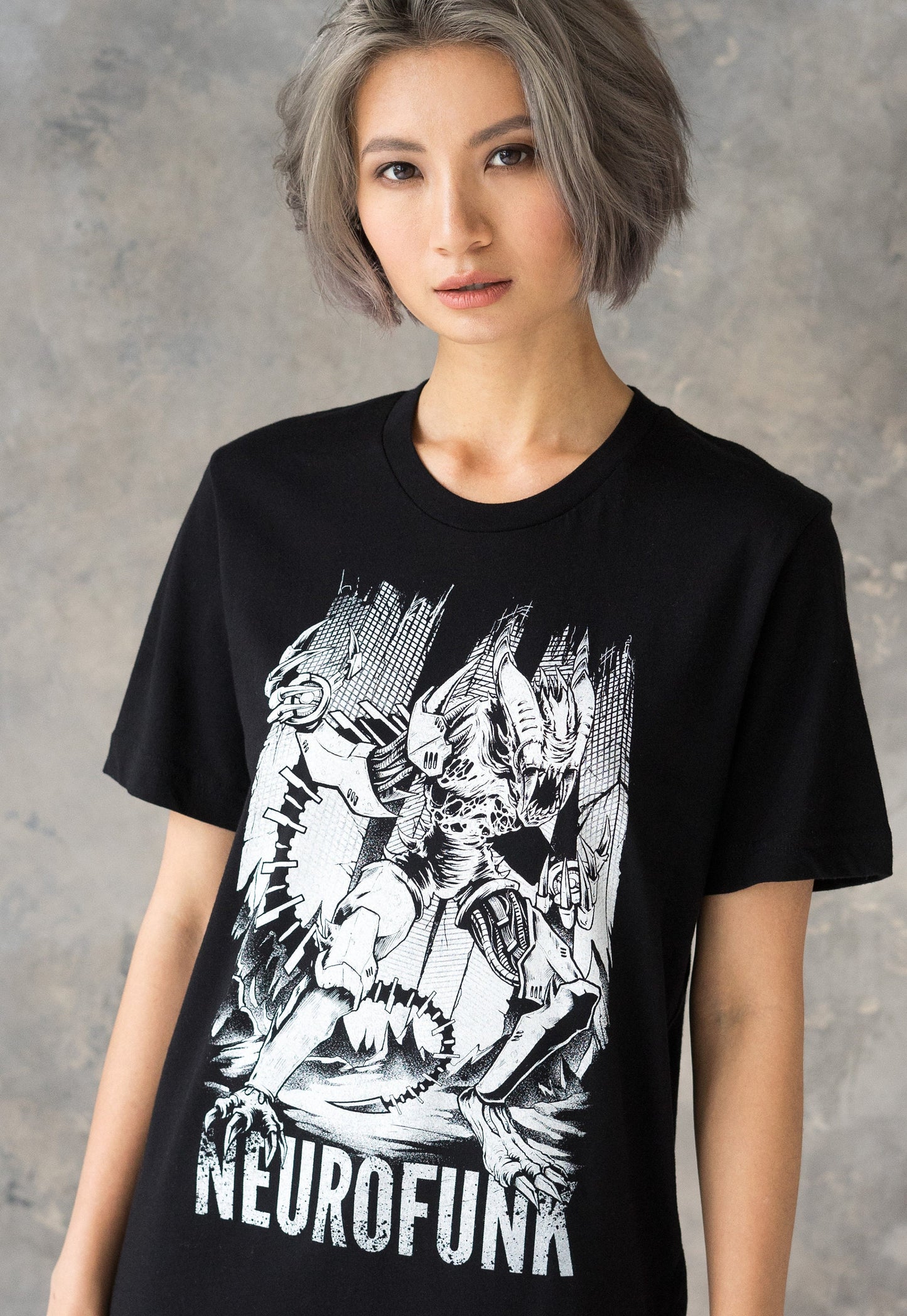Neurofunk Invasion T Shirt Drum and Bass Alien Synthesizer & Bass Sci Fi Synth Music Producer Junglist Dubstep Female DJ Womens Printed Tee