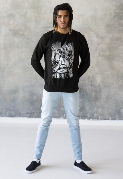Neurofunk Invasion Sweatshirt Alien Junglist Drum and Bass DJ Synth Amen Music Producer Festival Mens Sweatshirt Sweater Pullover Jumper Top