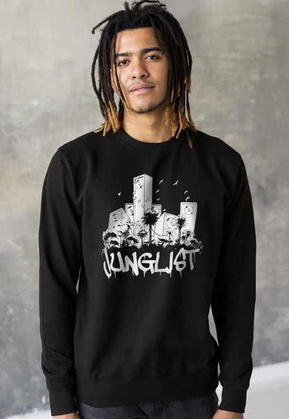Junglist Sound System Sweatshirt Jungle Massive Drum and Bass & Female DJ Rave Music Womens Printed Sweatshirt Sweater Pullover Jumper Top