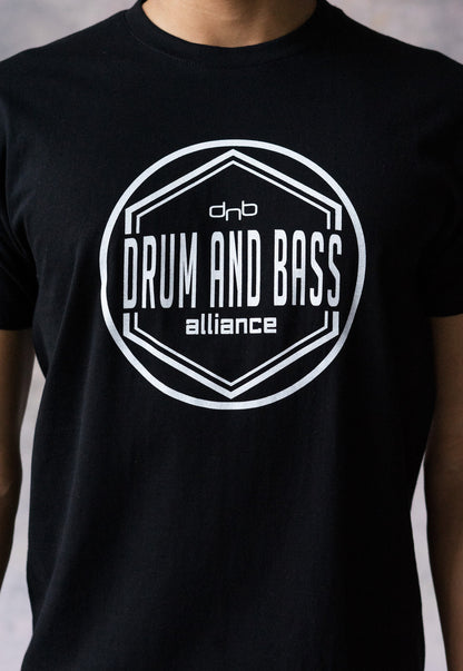 Drum and Bass Alliance Logo T Shirt Junglist Jungle Massive DJ & Synth Music Amen Synth Music Producer DnB Festival Mens Womens Printed Tee