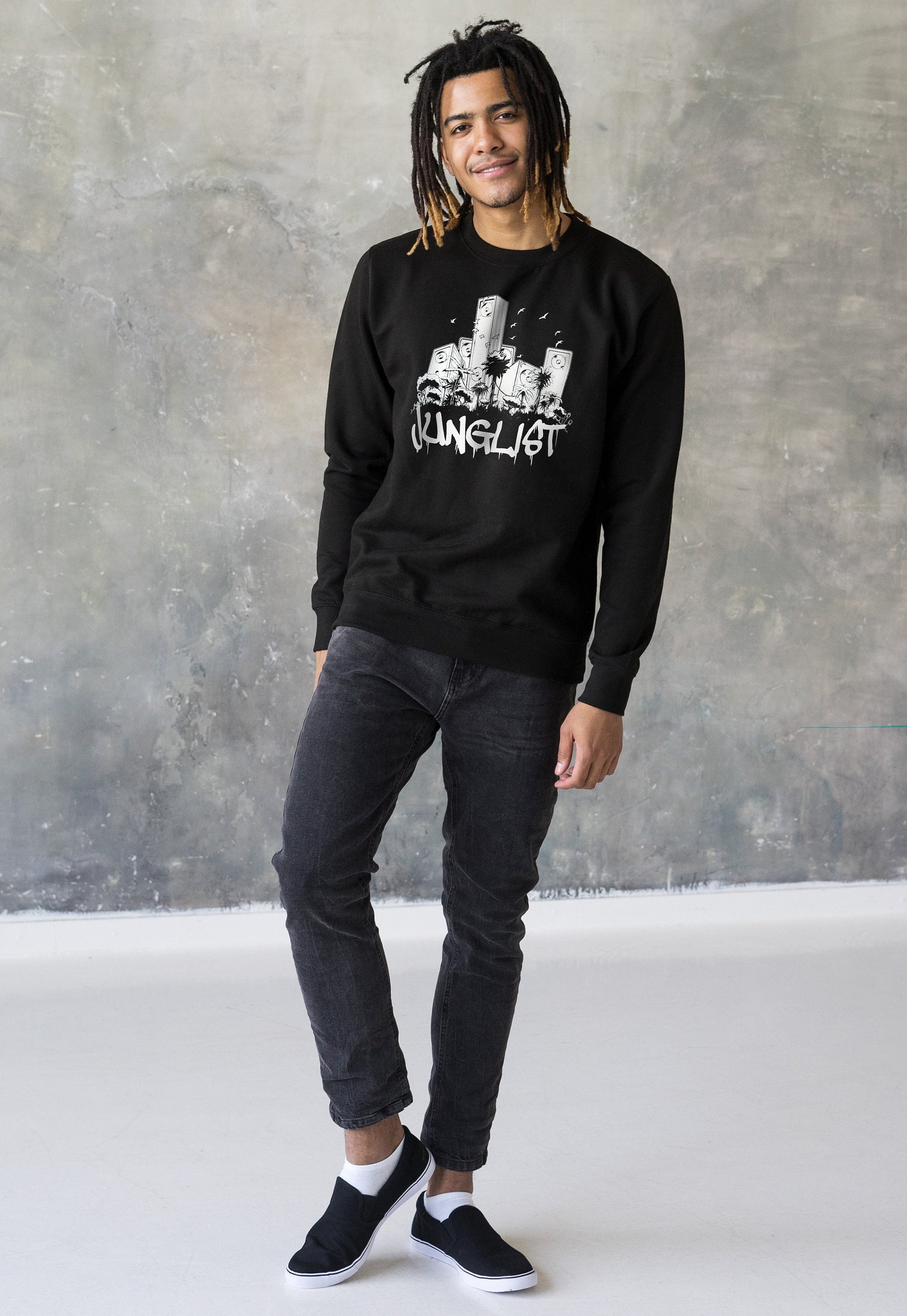 Junglist Sound System Sweatshirt Jungle Massive Drum and Bass & Female DJ Rave Music Womens Printed Sweatshirt Sweater Pullover Jumper Top