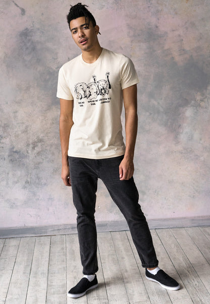 Junglist Lions T Shirt Jungle Massive Drum and Bass DJ & Synth Music Amen DnB Breakbeat Synth EDM Music Producer Festival Mens Printed Tee