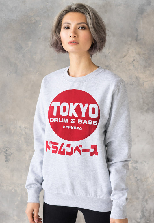 Tokyo Drum & Bass Sweatshirt Japanese Writing Japan 174 BPM Plus Size Warm Kanji Junglist Oversize Womens Printed Sweater Pullover Jumper