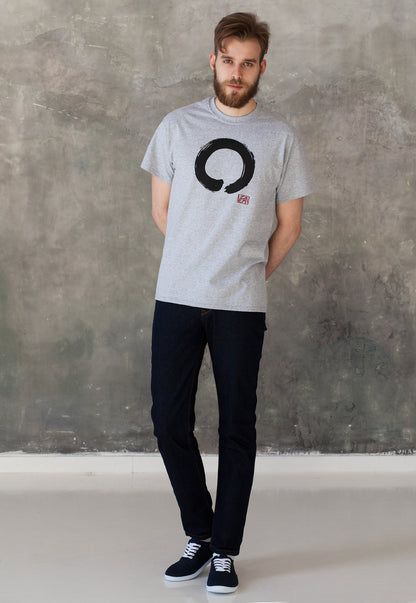Vegan T Shirt - Enso Buddhist Circle - Vegetarian Veggie Buddhist Buddhism Wabi Sabi Zen Peace Men's Women's Unisex Graphic Printed Top Tee