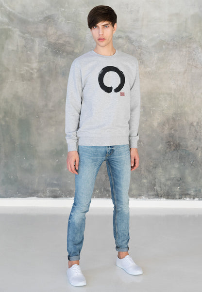 Vegan Sweatshirt - Enso Buddhist Circle - Vegetarian Veggie Buddhist Buddhism Wabi Sabi Zen Peace Men's Women's Graphic Printed Top Jumper
