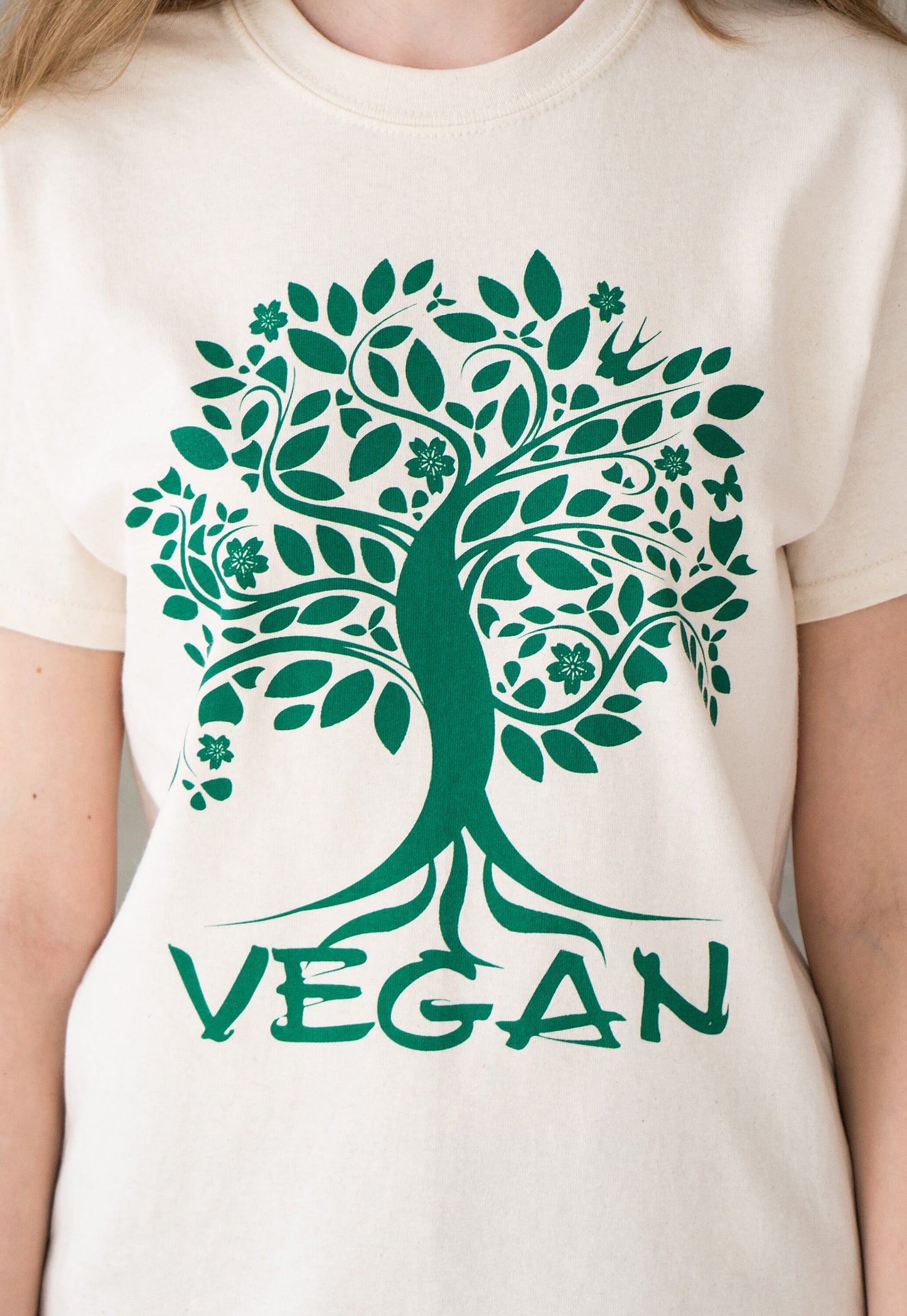 Tree Of Life Vegan T Shirt Plant Based Herbivore Animal Liberation Rights Climate Change Nature Earth Yoga Be Kind Women's Men's Printed Tee