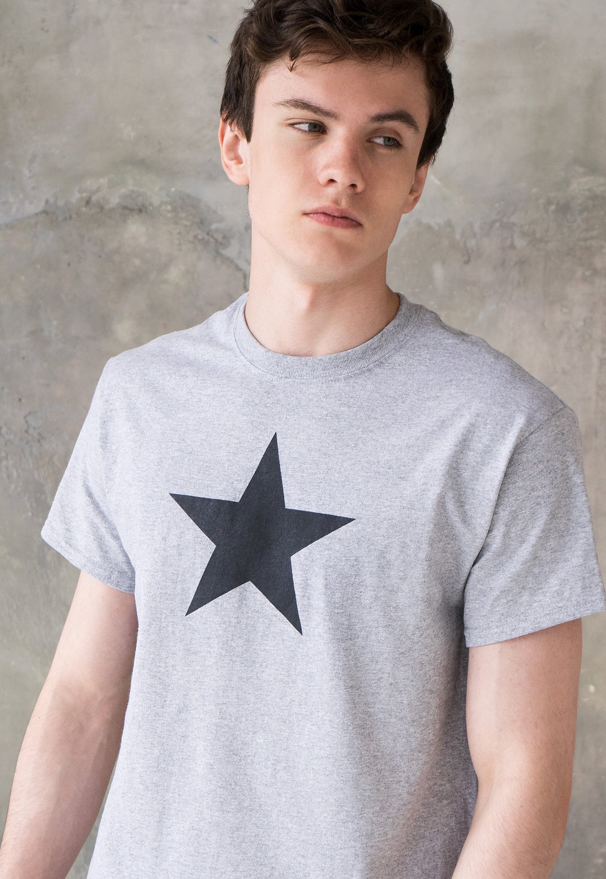 Black Star T Shirt Abstract Geometric Retro Skater Cute Vintage Style Minimalist Graphic Design Fashion Streetwear Printed Women's Men's Tee