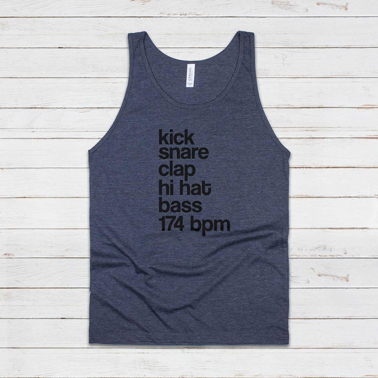 Drum and Bass Tank Top 74 BPM Synthesizer Jungle DnB Junglist DJ EDM Synth Music Producer Festival Mens Womens Graphic Printed Cami Vest Tee