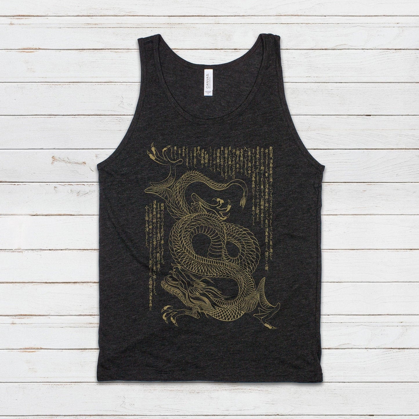 Japanese Tank Top Dragon Ryu Japan Traditional Chinese Ukiyo-e Dragon Naga Yoga Martial Arts Anime Manga Gym Mens Womens Printed Vest Cami