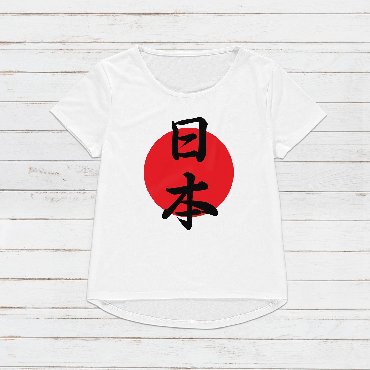 Japan T Shirt Custom Japanese Calligraphy Nippon Nihon Kanji Personalised Name Message Text Country Hinomaru Anime Manga Women's Men's Tee