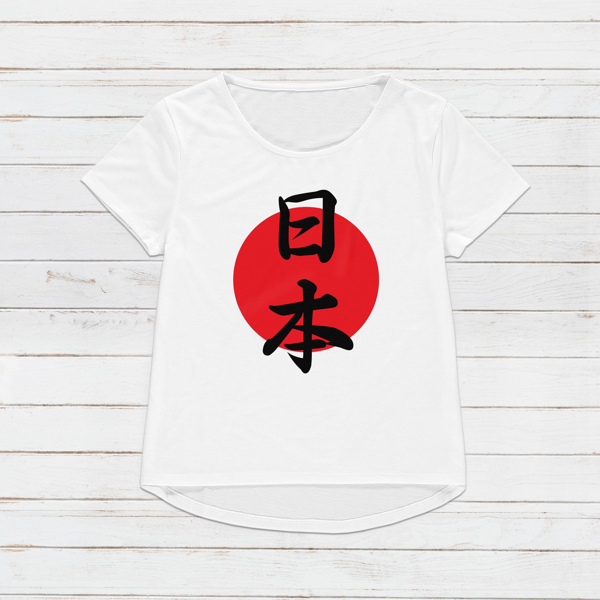 Japan T Shirt Custom Japanese Calligraphy Nippon Nihon Kanji Personalised Name Message Text Country Hinomaru Anime Manga Women's Men's Tee