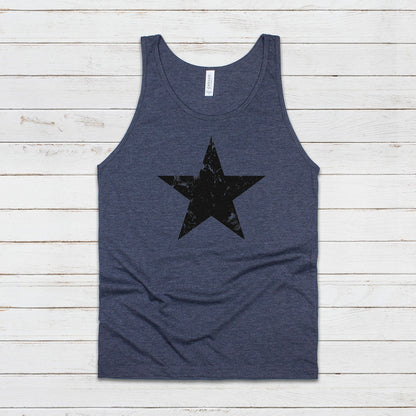 Star Ringer Tank Top Minimalist Abstract Geometric Skater Fashion Retro 70s 80s 90s Y2K Graphic Printed Women's Men's Ringer Vest Tee Cami
