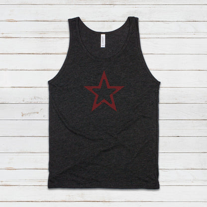 Star Ringer Tank Top Minimalist Abstract Geometric Skater Fashion Retro 70s 80s 90s Y2K USSR CCCP Printed Women's Men's Ringer Vest Tee Cami