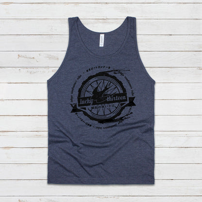 Tokyo Roadrunner Tank Top Japanese Wheel Bike Motorcycle Kaminari Tribe Bosozoku Japan Anime Manga Mens Womens Graphic Printed Cami Vest Tee