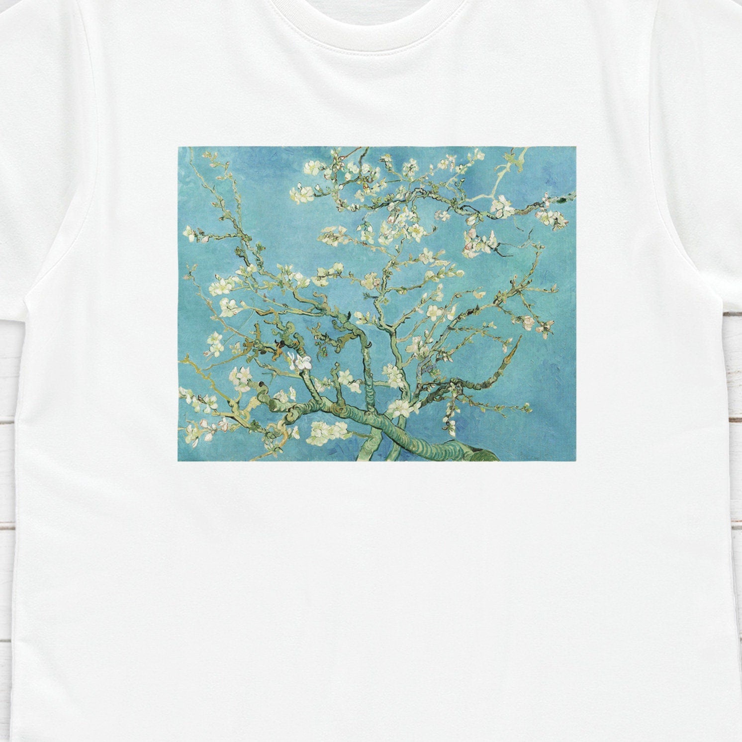 Almond Blossoms T Shirt Van Gogh Impressionist Classical Art Flowers Floral Aesthetic Pretty Soft Grunge Womens Mens Graphic Printed Tee Top
