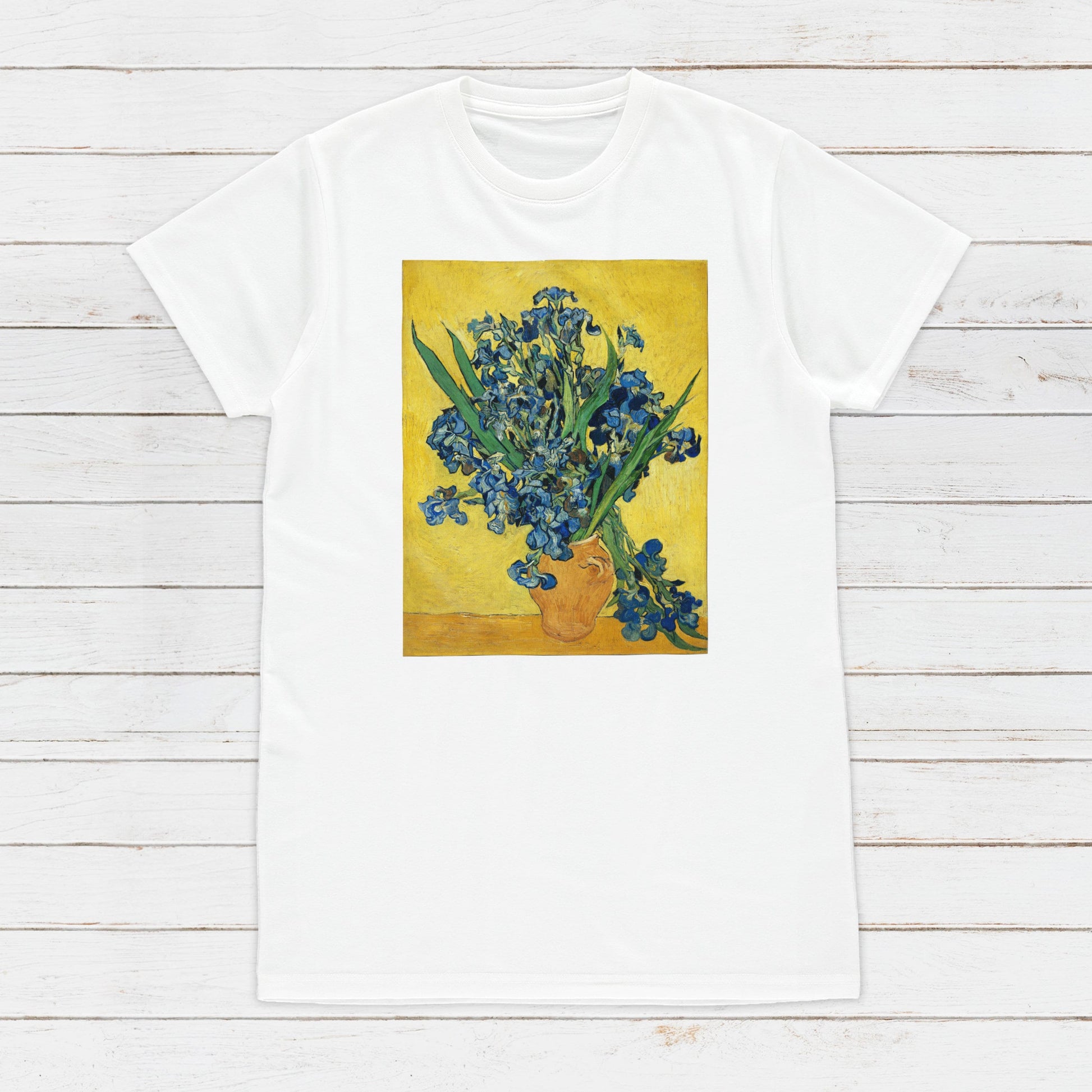 Irises T Shirt Van Gogh Impressionist Classical Art Flowers Iris Floral Aesthetic Pretty Soft Grunge Gift Womens Mens Graphic Printed Tee