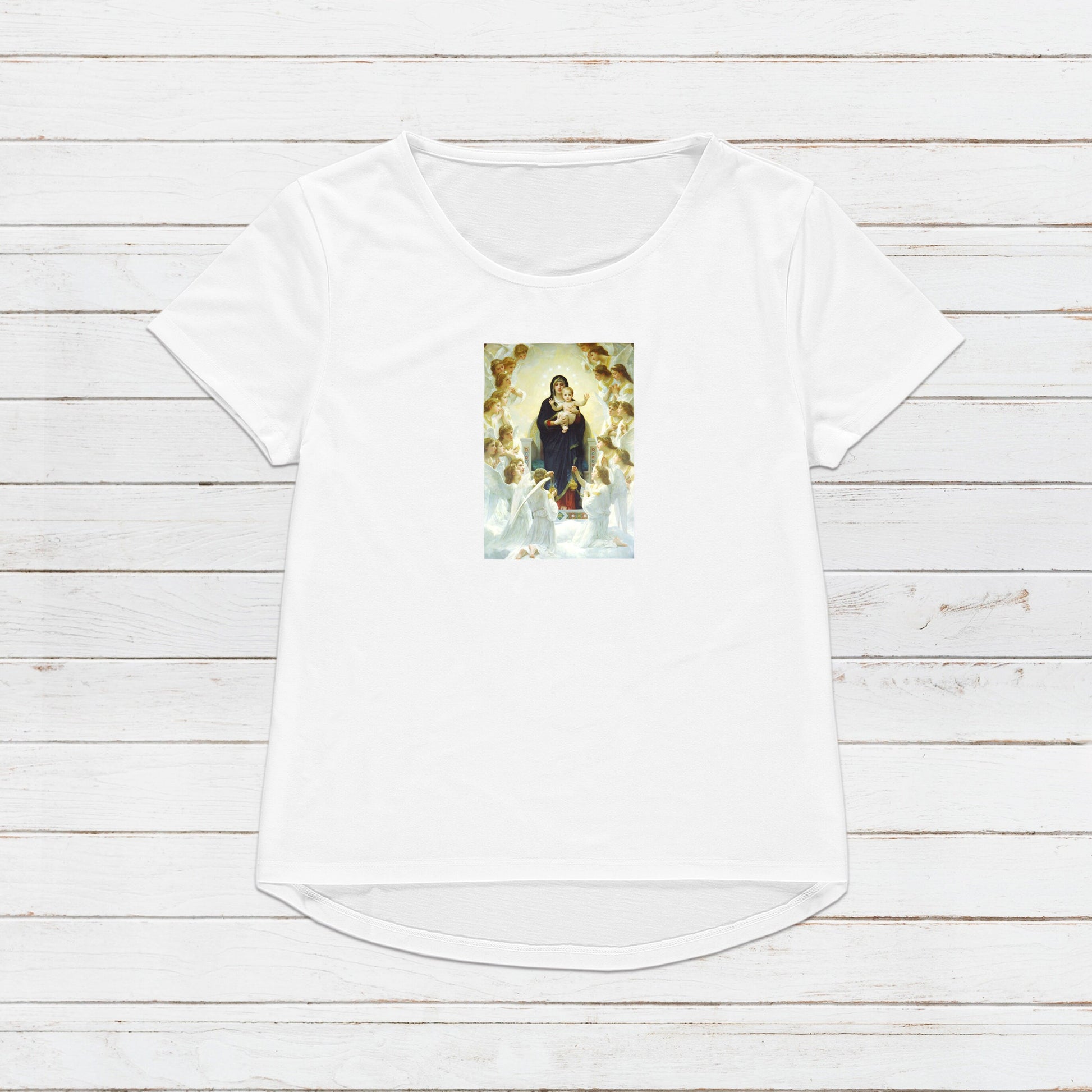 Madonna Angel T Shirt Bouguereau Baroque Rococo Art Quirky Aesthetic Grunge Alternative Gift Cute Pretty Womens Mens Graphic Printed Tee Top