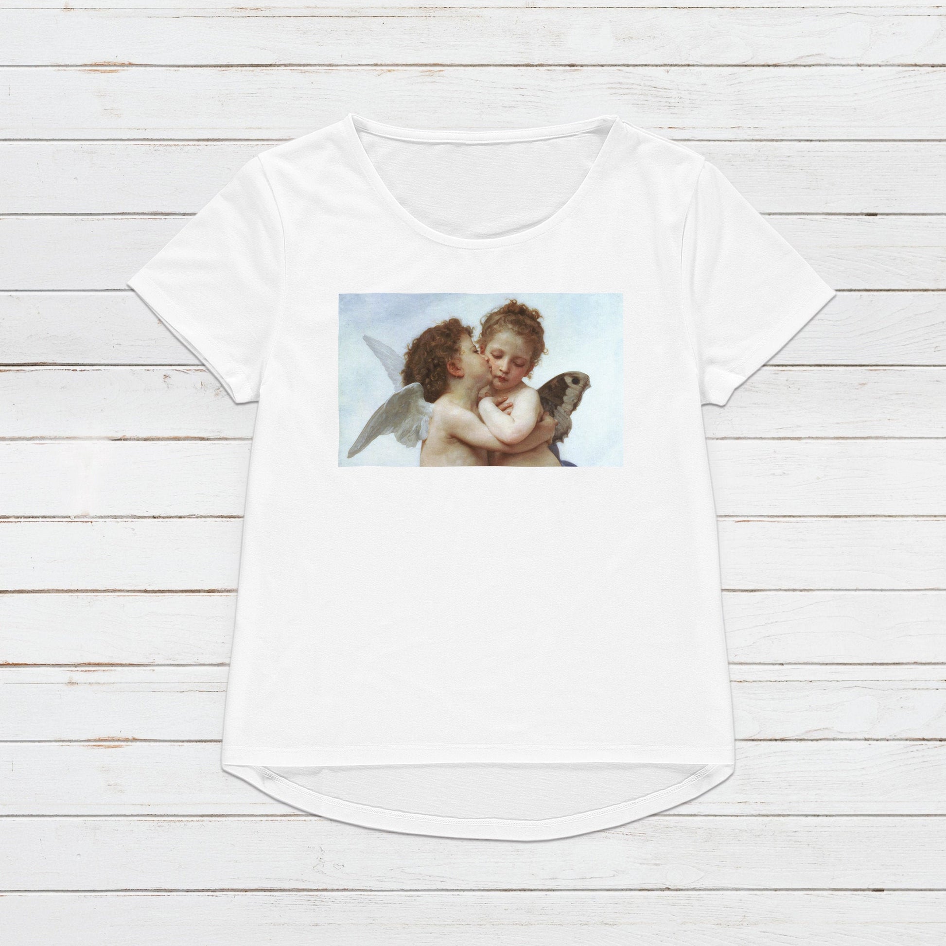 Cupid T Shirt L'Amour and Psyché Bouguereau Baroque Rococo Art Quirky Aesthetic Grunge Alternative Gift Cute Pretty Womens Mens Printed Tee