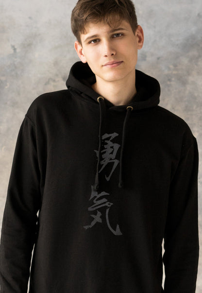 Japanese Hoodie Yuki Courage Japan Calligraphy Anime Manga Ninja Bushido Anime Manga Martial Arts Men's Womens Sweatshirt Printed Hooded Top