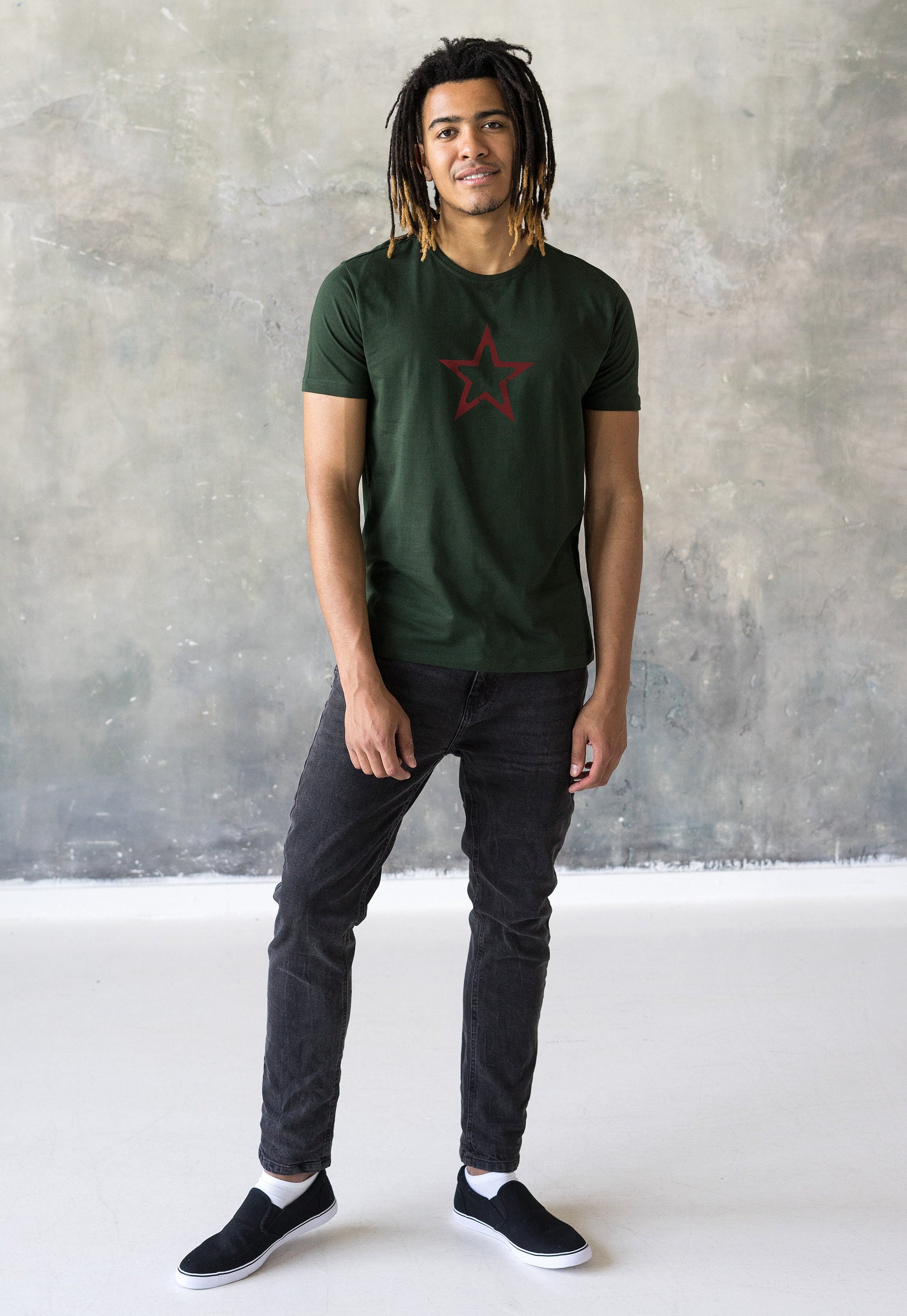 Star T Shirt Retro Geometric Abstract Minimalist Distressed Print Vintage USSR CCCP Soviet Army Mens Womens Graphic Printed Tee T-Shirt