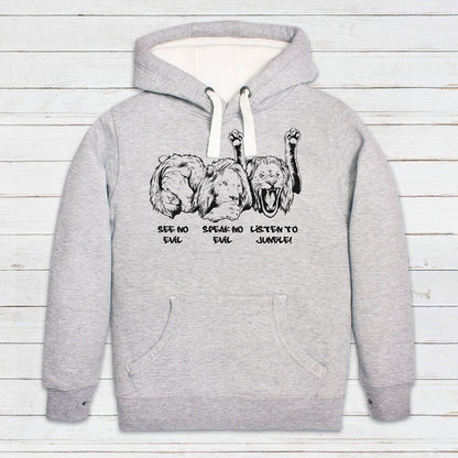 Drum and Bass Junglist Hoodie Lions DnB Synthesizer Synth Rhythm Machine Dubstep Ragga Neurofunk Womens Mens Sweatshirt Printed Hooded Top
